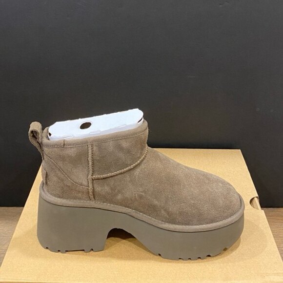UGG Women's Hickory Classic Ultra Mini New Heights Ankle Boot Bootie Shoes NEW - Picture 2 of 5